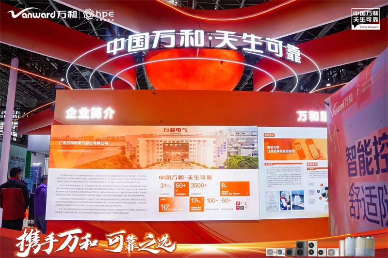 万和电气亮相HPE中国热泵展,展示前沿空气能全生态产业链